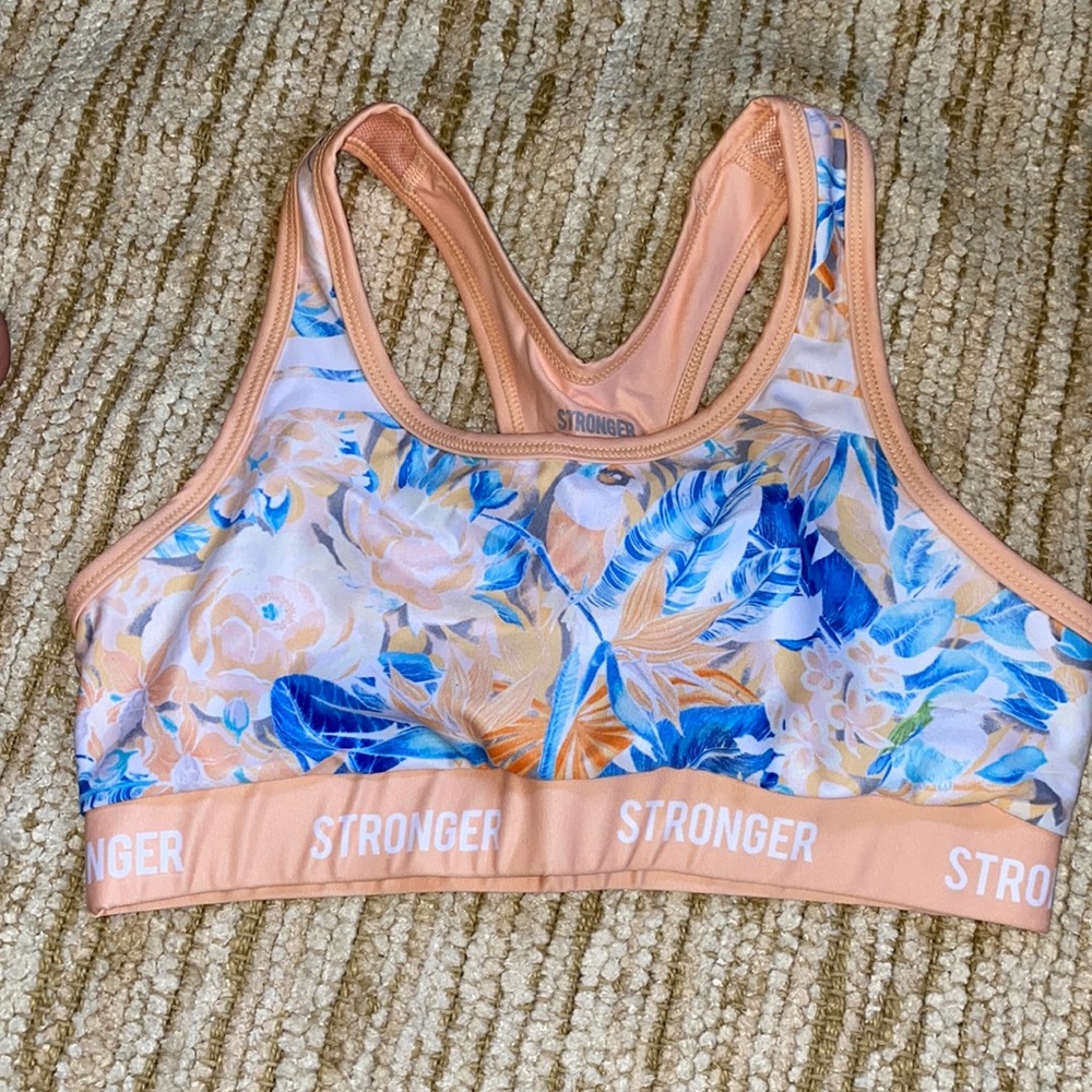 Stronger floral sports bra
